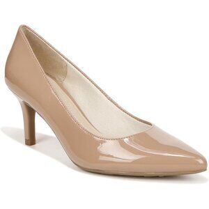 LifeStride Women Desert Nude Polyurethane Closed Pointed Toe Kitten Heel Pump